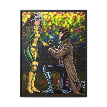 Thief and Belle # 3 - Framed Matte Canvas