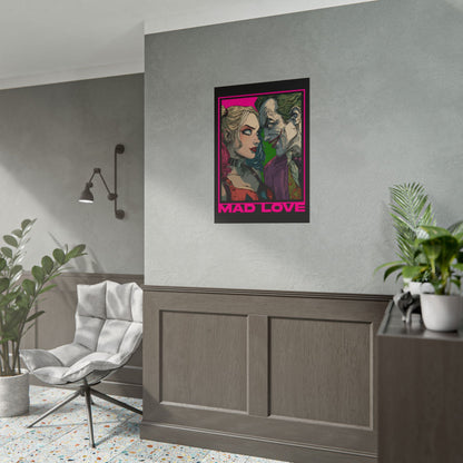 "Mad Love" Harley Quinn & Joker Comic Art Rolled Poster