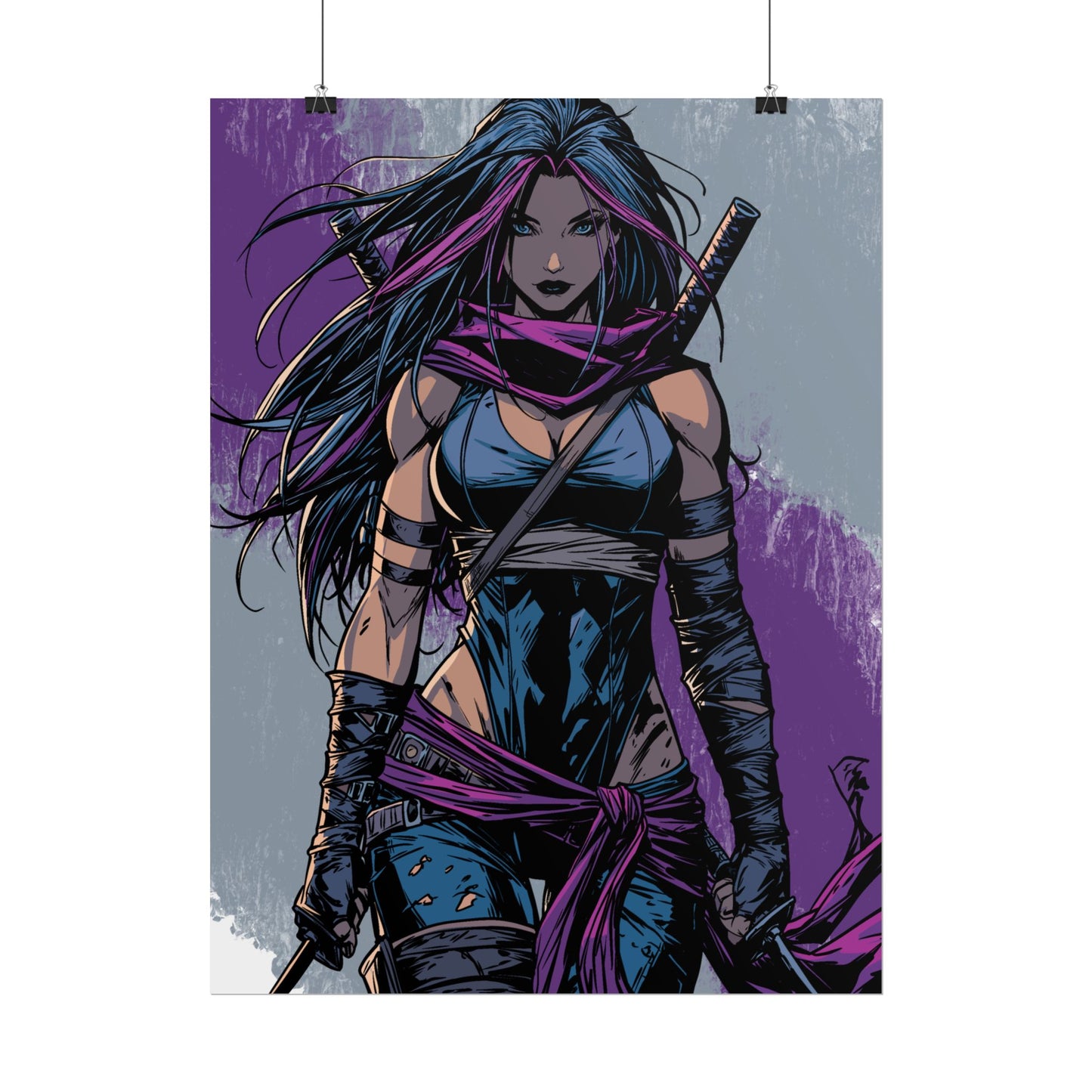 Psylocke - Femme Fatale Poster — Rolled Art Print