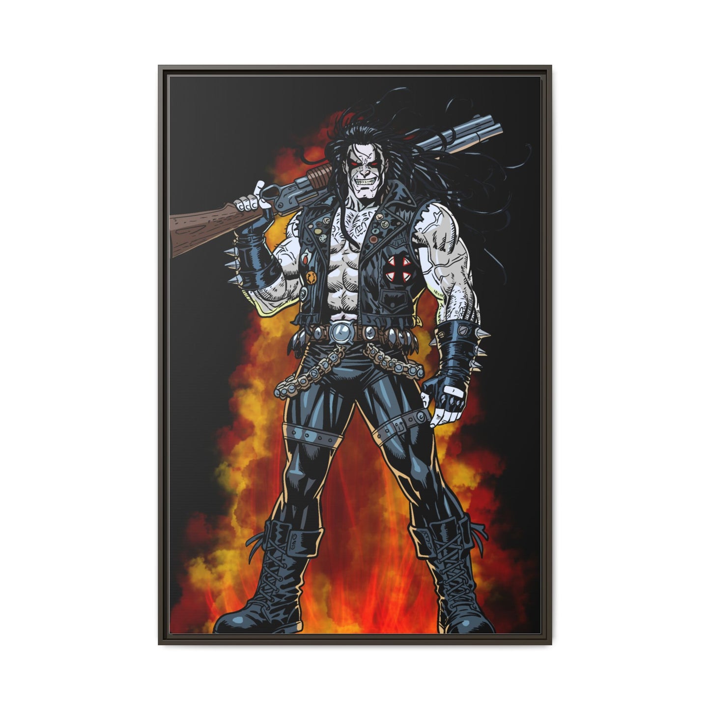 The Main Man Bounty Hunter - Framed Matte Canvas