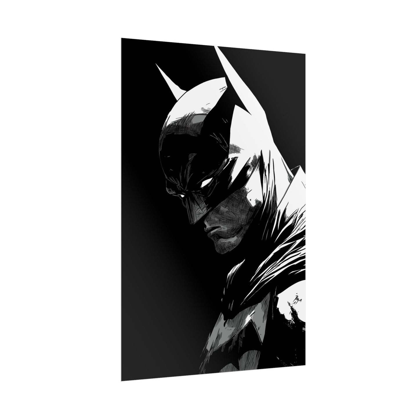 Batman Noir Portrait Poster