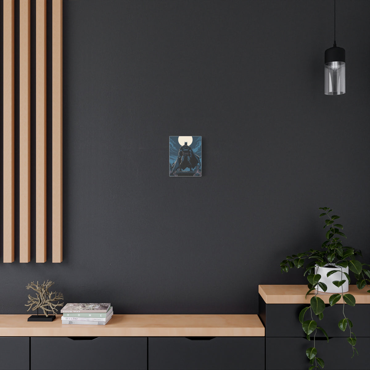 Batman Canvas Wall Art — Dark Knight Stretched Matte Canvas Print