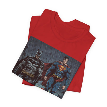 Superhero Team Graphic Tee — Batman, Superman & The Flash