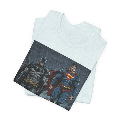Superhero Team Graphic Tee — Batman, Superman & The Flash
