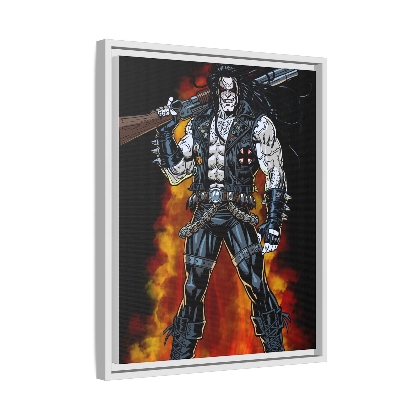 The Main Man Bounty Hunter - Framed Matte Canvas