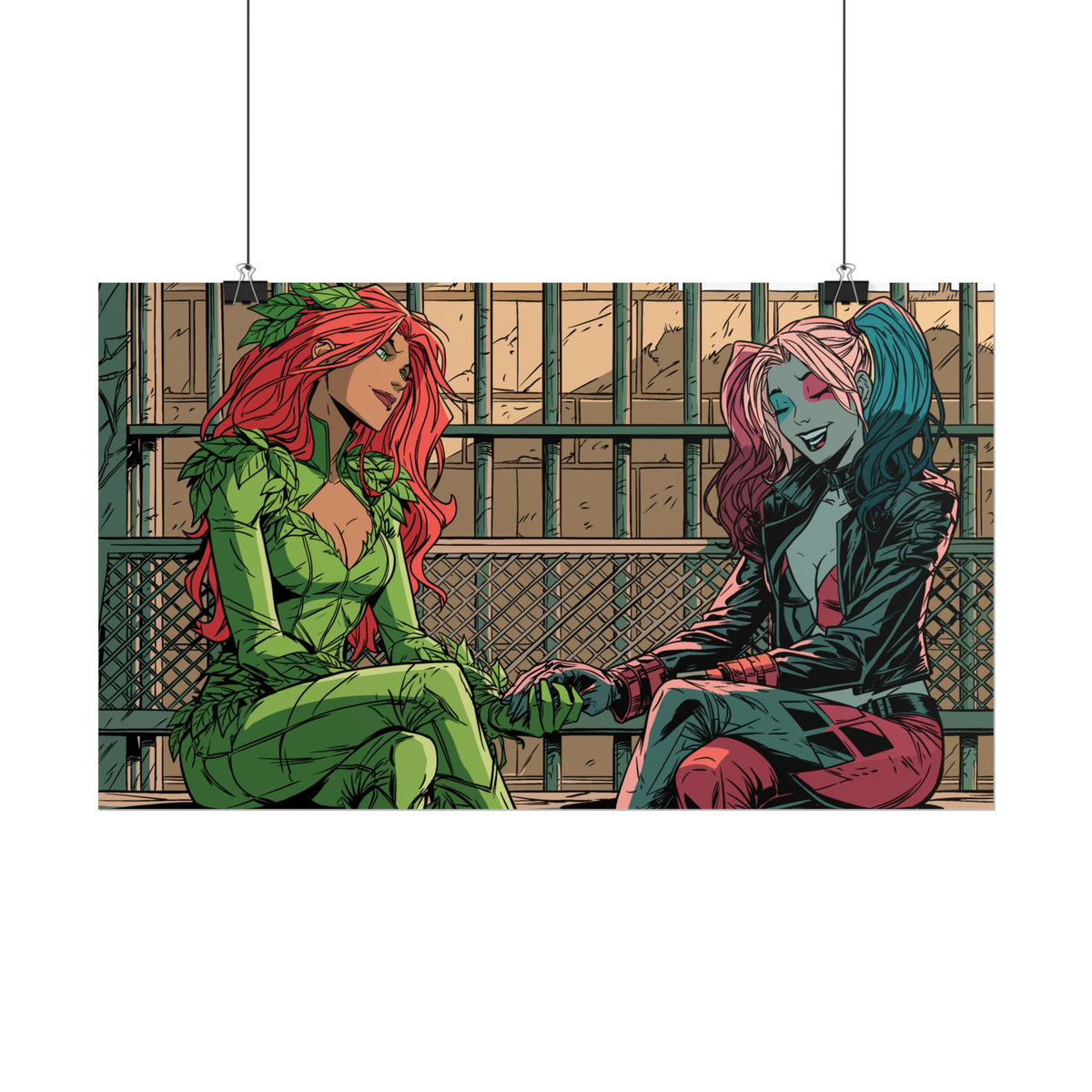 Poison Ivy & Harley Quinn - Jail Cell - Poster