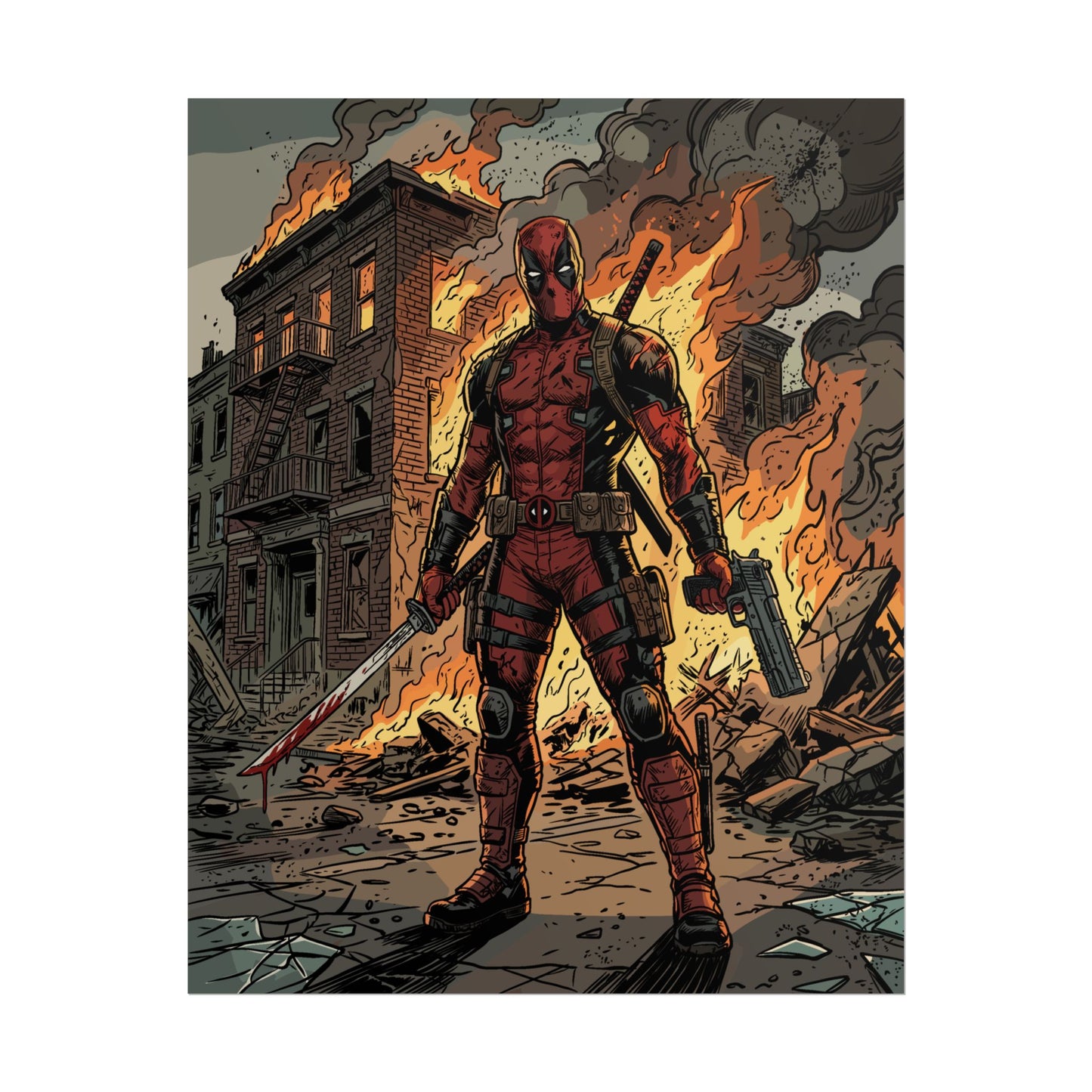 The Merc is On Fire - Poster