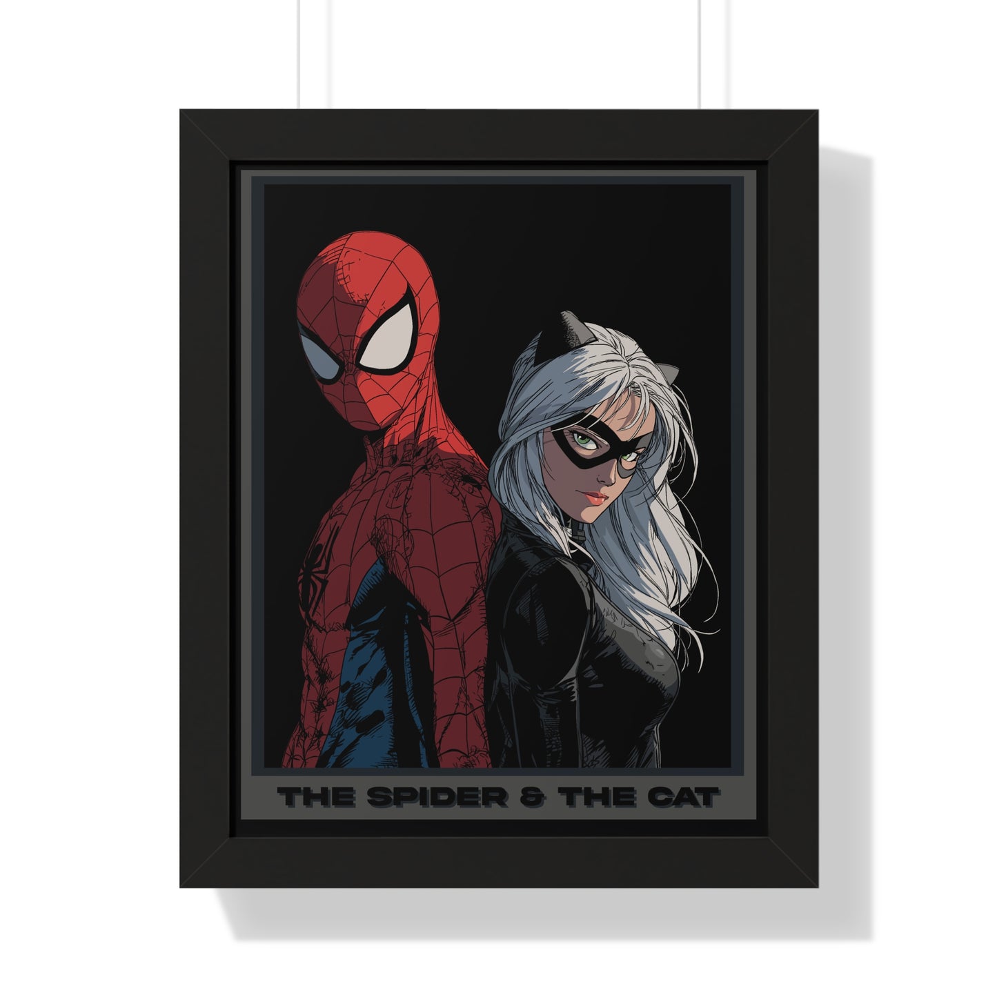 Spider & The Cat Framed Poster