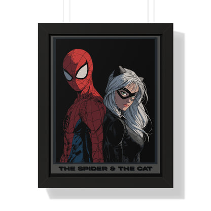 Spider & The Cat Framed Poster