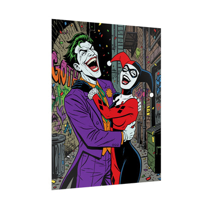 Joker & Harley Quinn Art Print