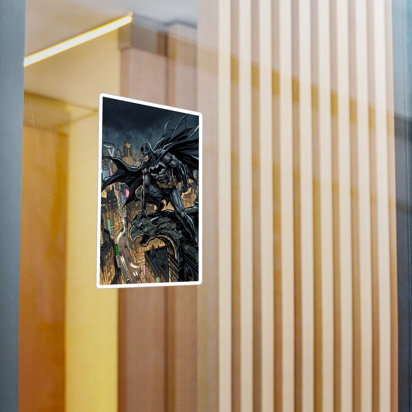 Batman Rooftop Magnet Sticker