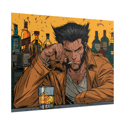 Wolverine Bar Scene Poster
