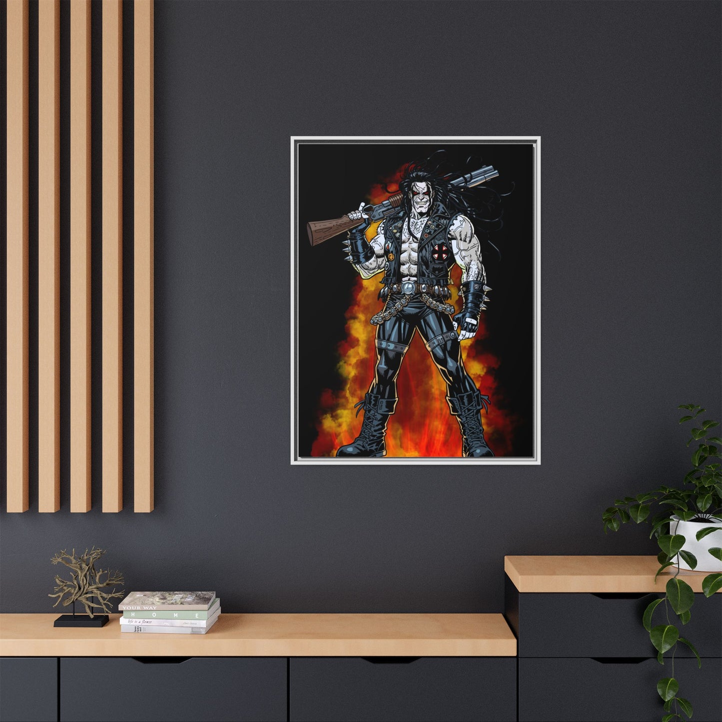 The Main Man Bounty Hunter - Framed Matte Canvas