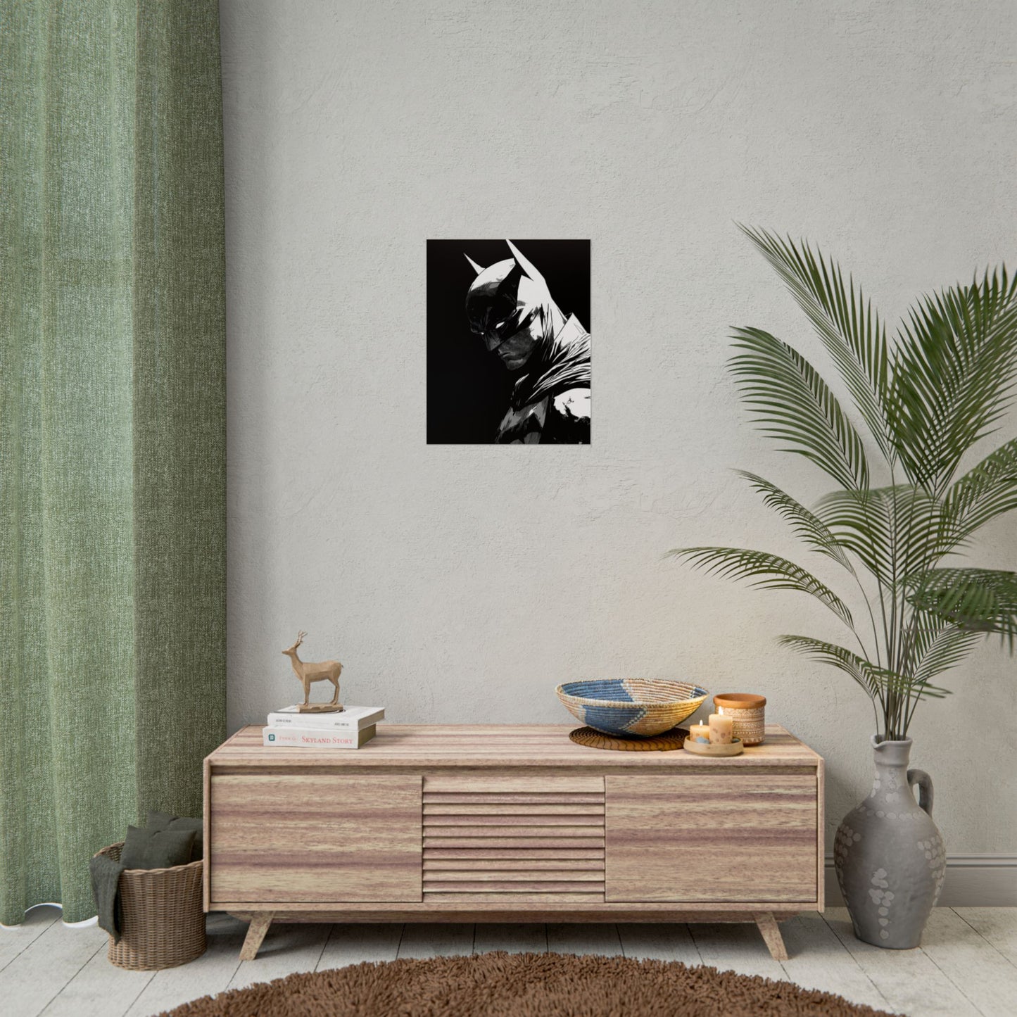 Batman Noir Portrait Poster
