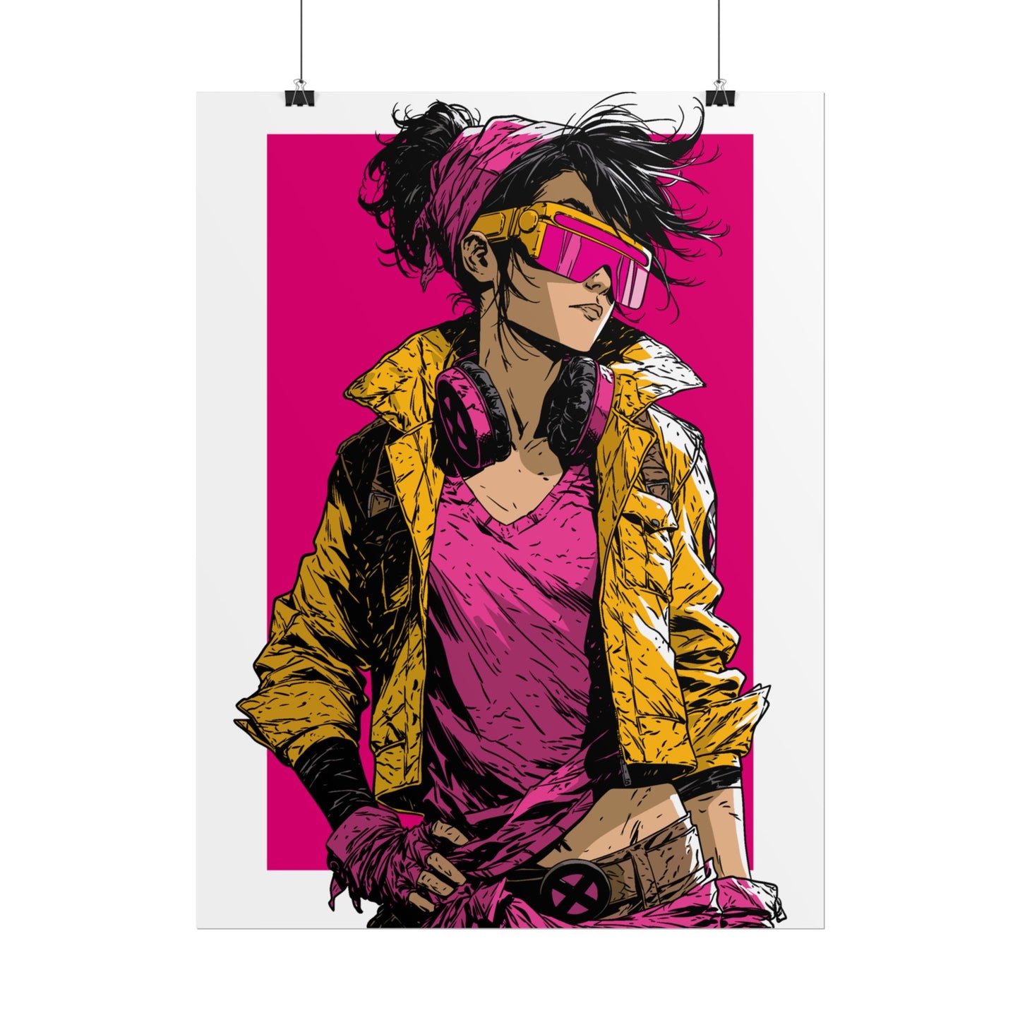 Jubilee Cyber Punk / Retro X-Men Poster