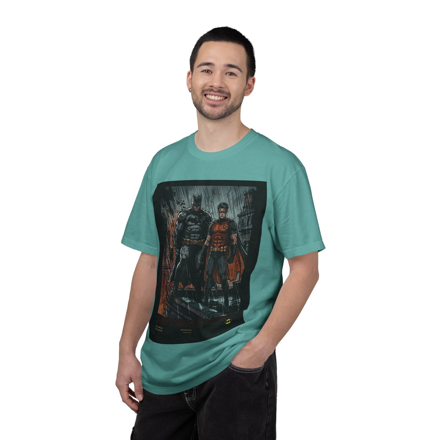 Batman & Robin Graphic T-Shirt — Dark City Comic Print