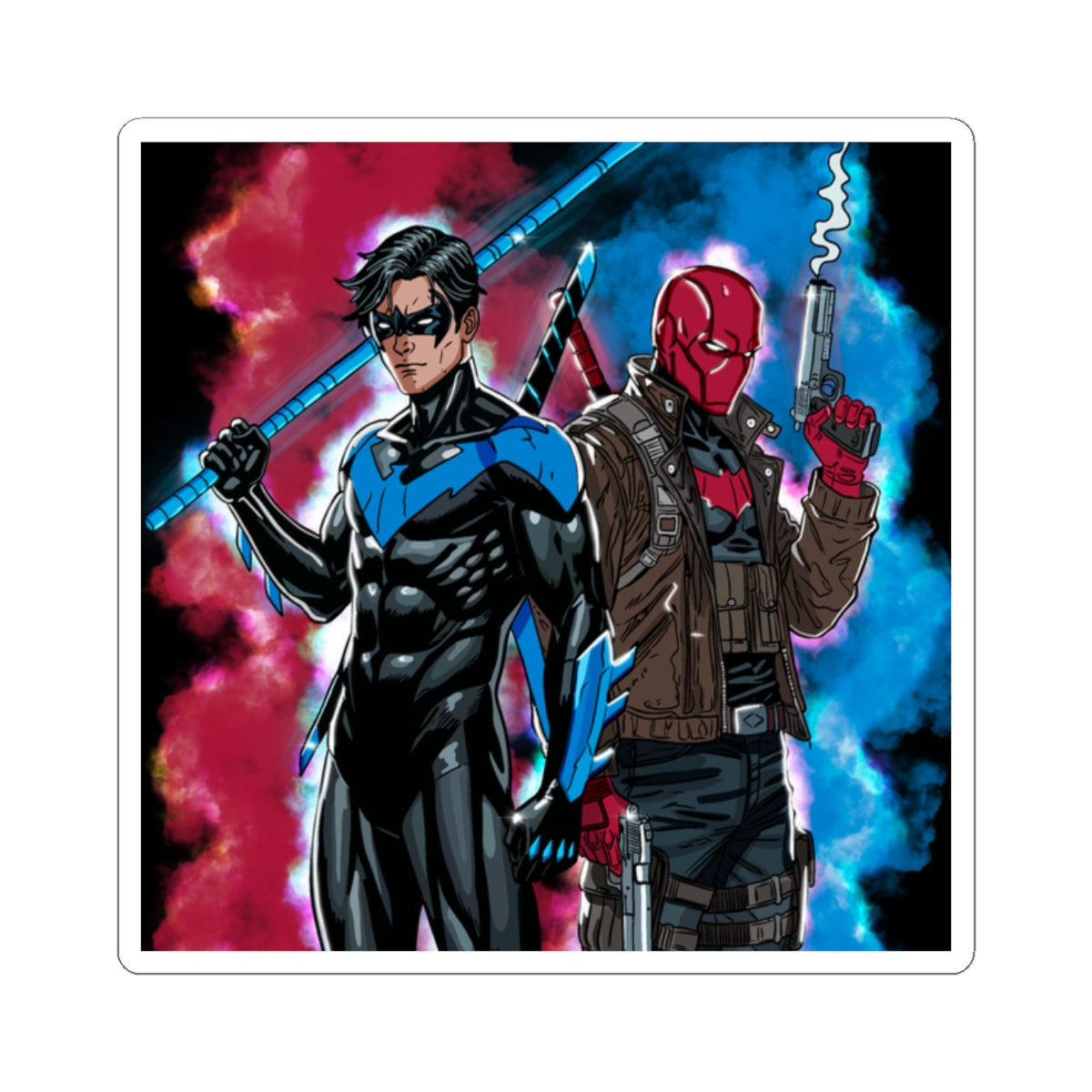 The Dynamic Vigilante Duo - Sticker