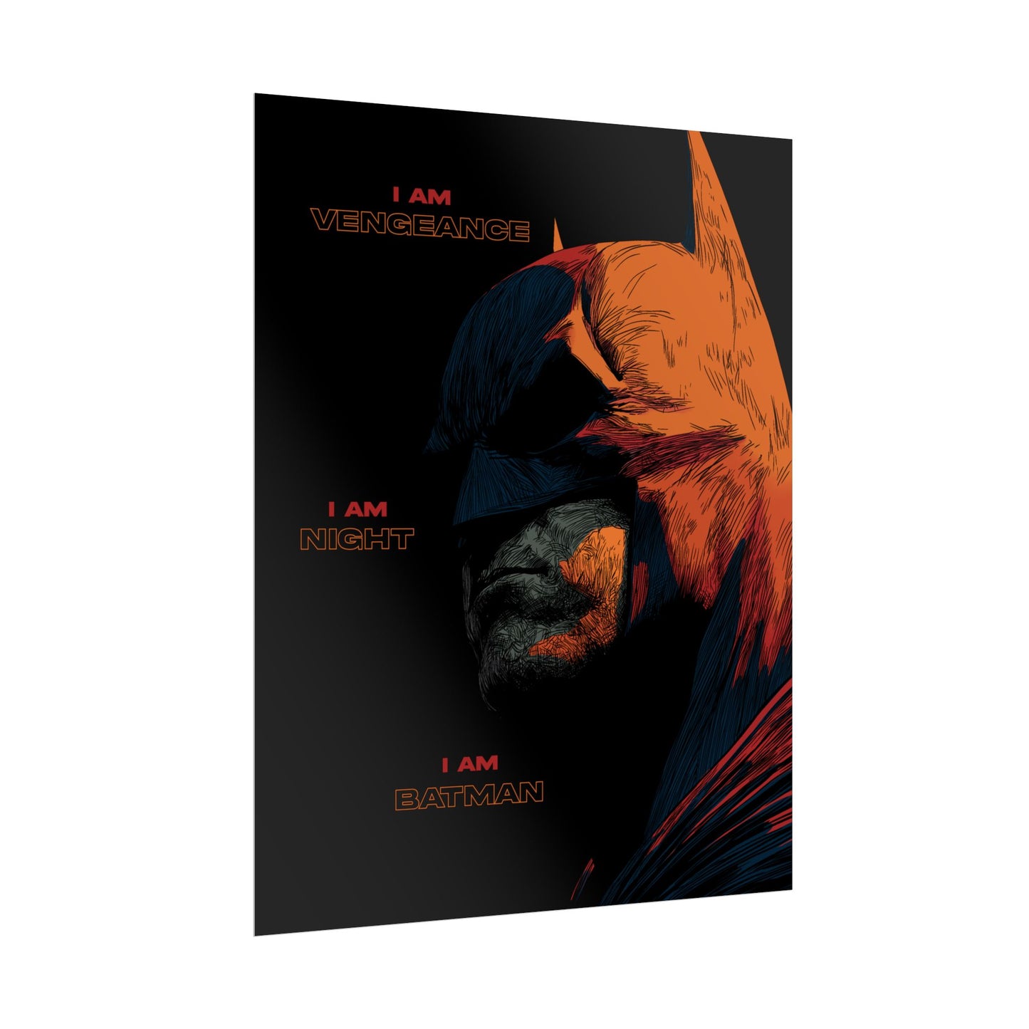 Batman 'I Am Vengeance' Rolled Poster