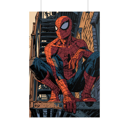 Spider-Man - Fire Escape Poster
