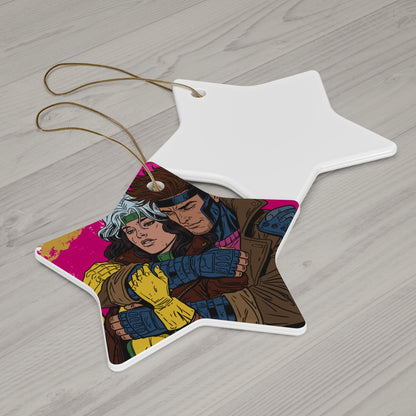 Thief & Belle #2 - Ceramic Ornament