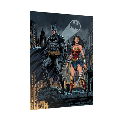 Batman & Wonder Woman City Night Poster