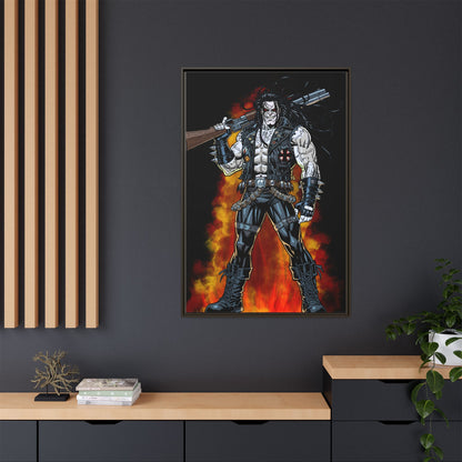 The Main Man Bounty Hunter - Framed Matte Canvas