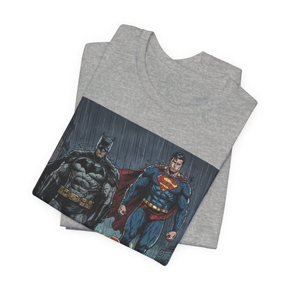 Superhero Team Graphic Tee — Batman, Superman & The Flash