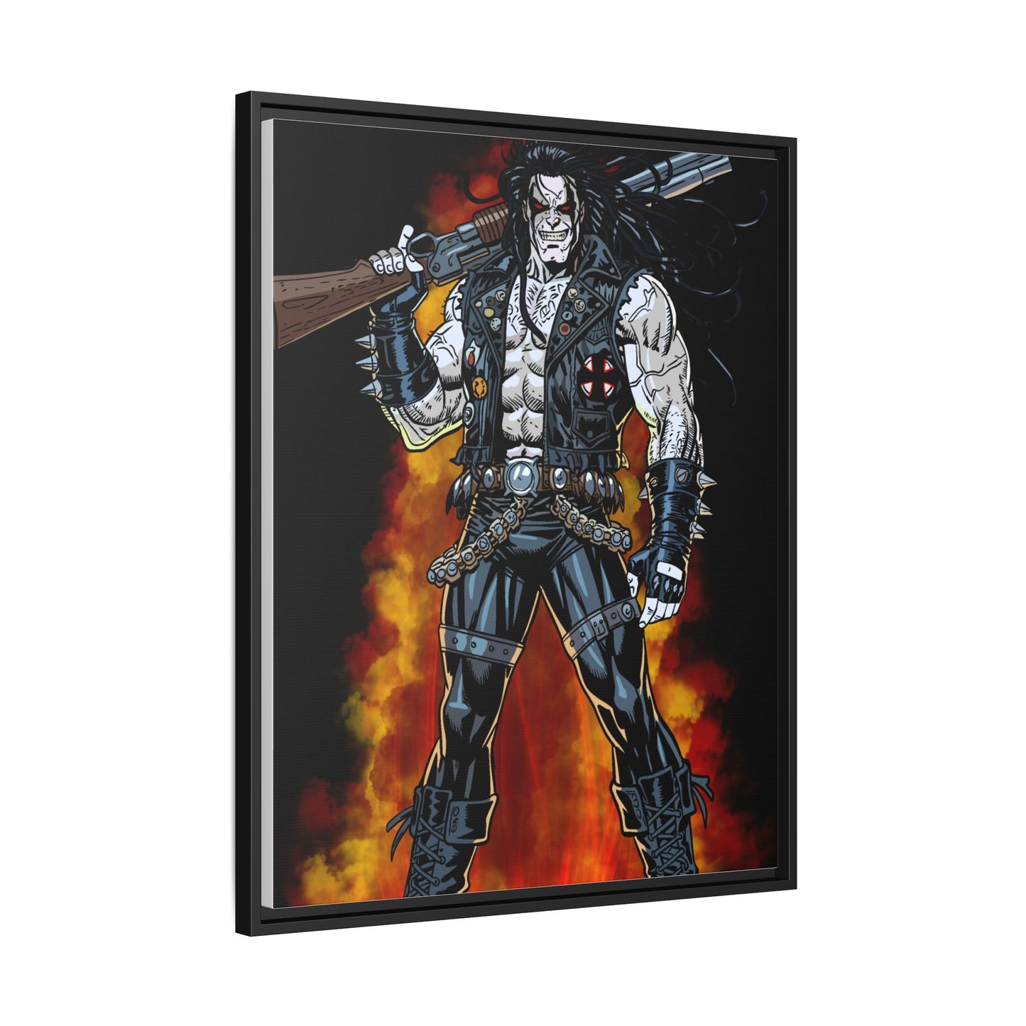 The Main Man Bounty Hunter - Framed Matte Canvas