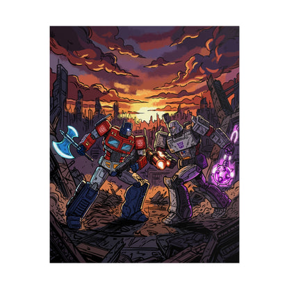 Optimus vs. Megatron - Poster