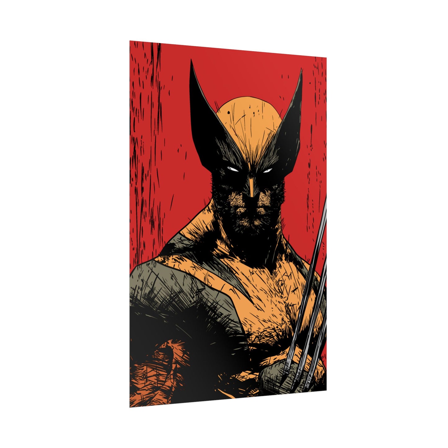 Wolverine Comic Art Poster