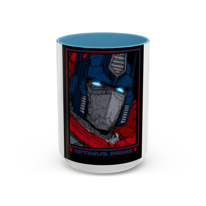 Optimus Prime Coffee Mug — Retro Robot Accent Ceramic Mug