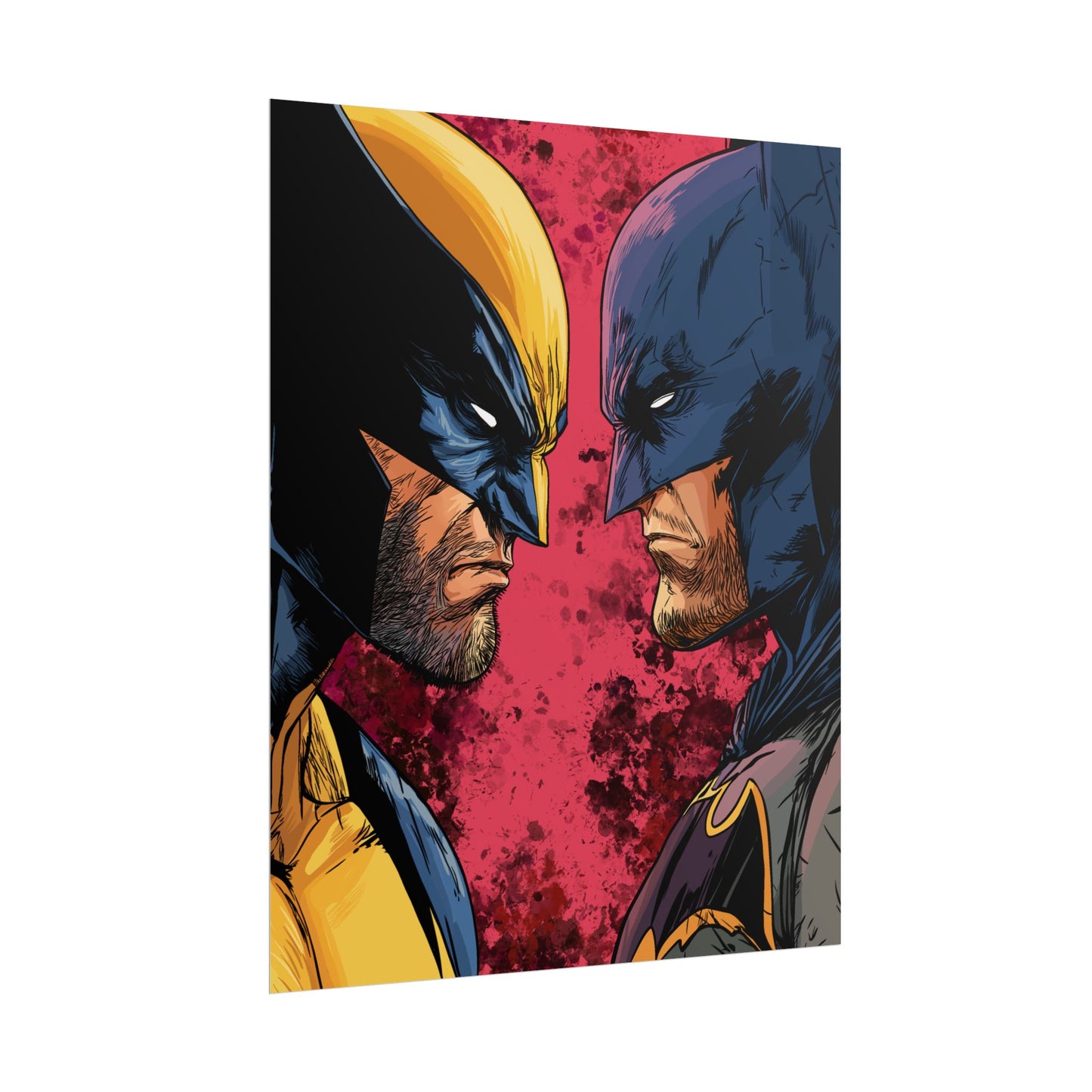 Batman vs Wolverine Rolled Poster
