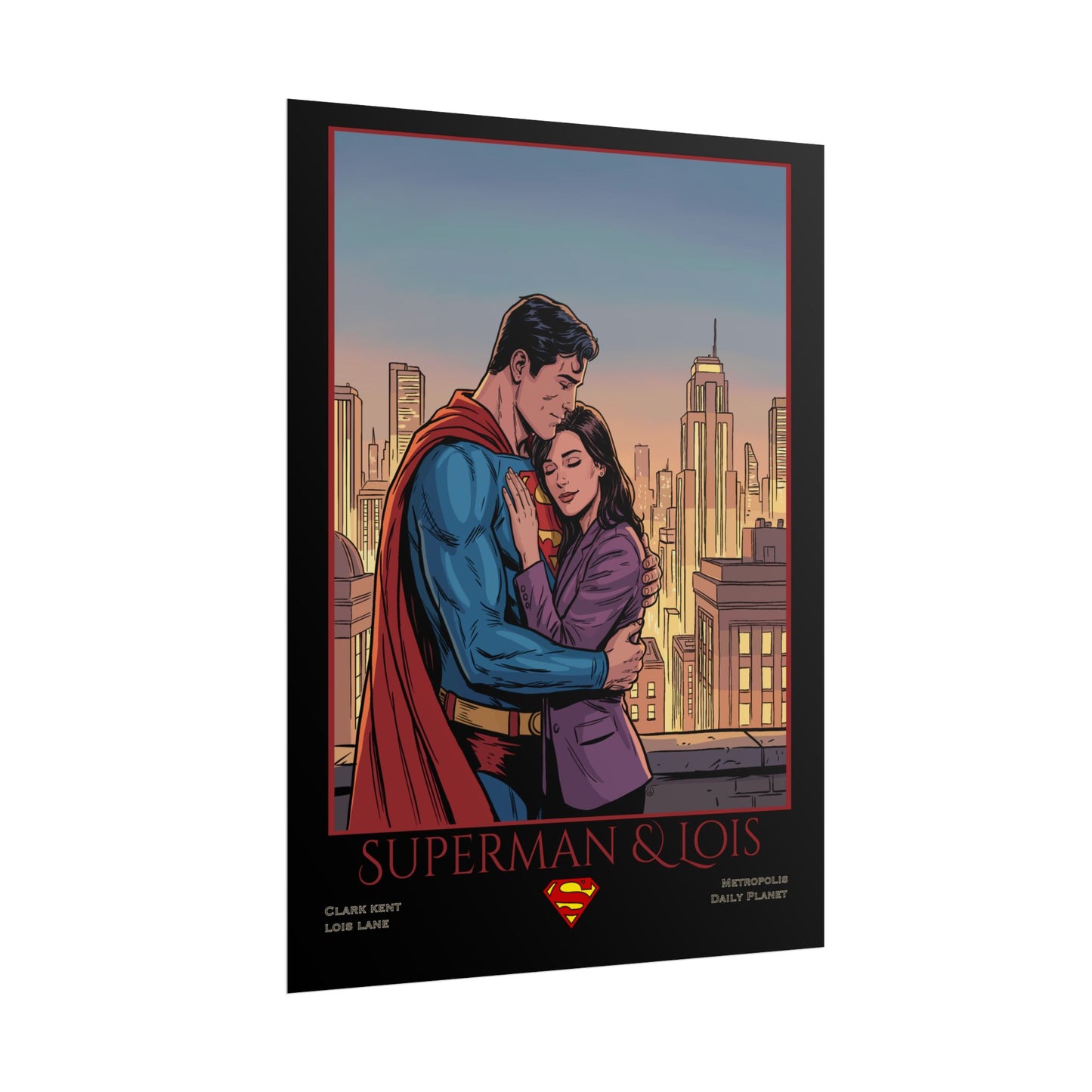Superman & Lois Vintage Romance Wall Art