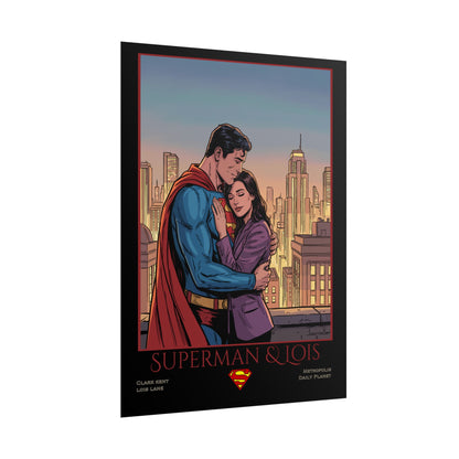 Superman & Lois Vintage Romance Wall Art