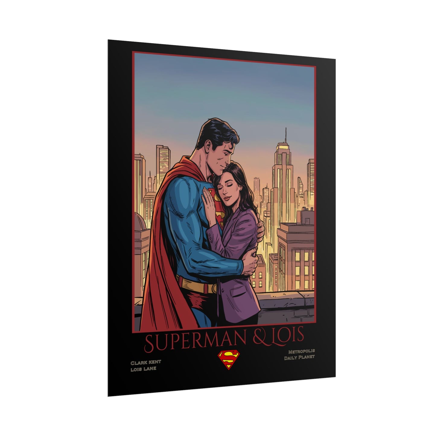 Superman & Lois Vintage Romance Wall Art