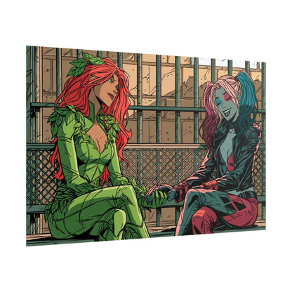 Poison Ivy & Harley Quinn - Jail Cell - Poster
