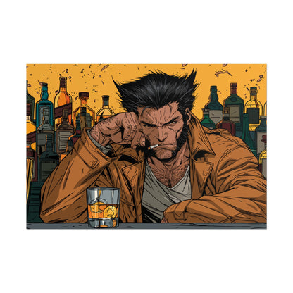 Wolverine Bar Scene Poster