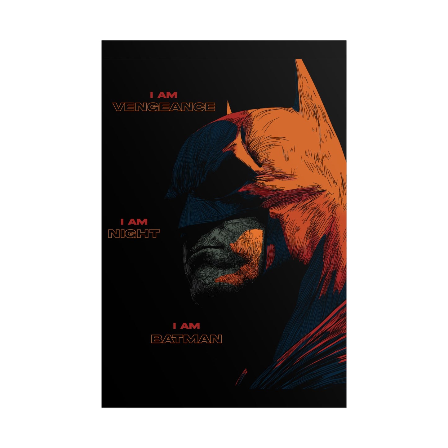 Batman 'I Am Vengeance' Rolled Poster