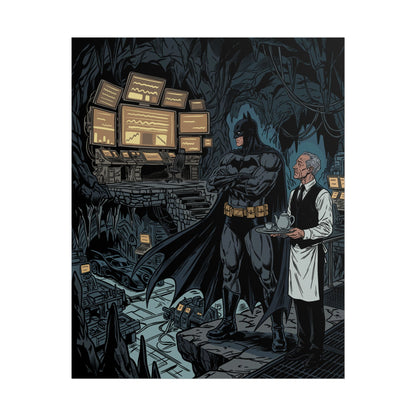 Batman Batcave Poster — Gotham Hero Art Print (Rolled)