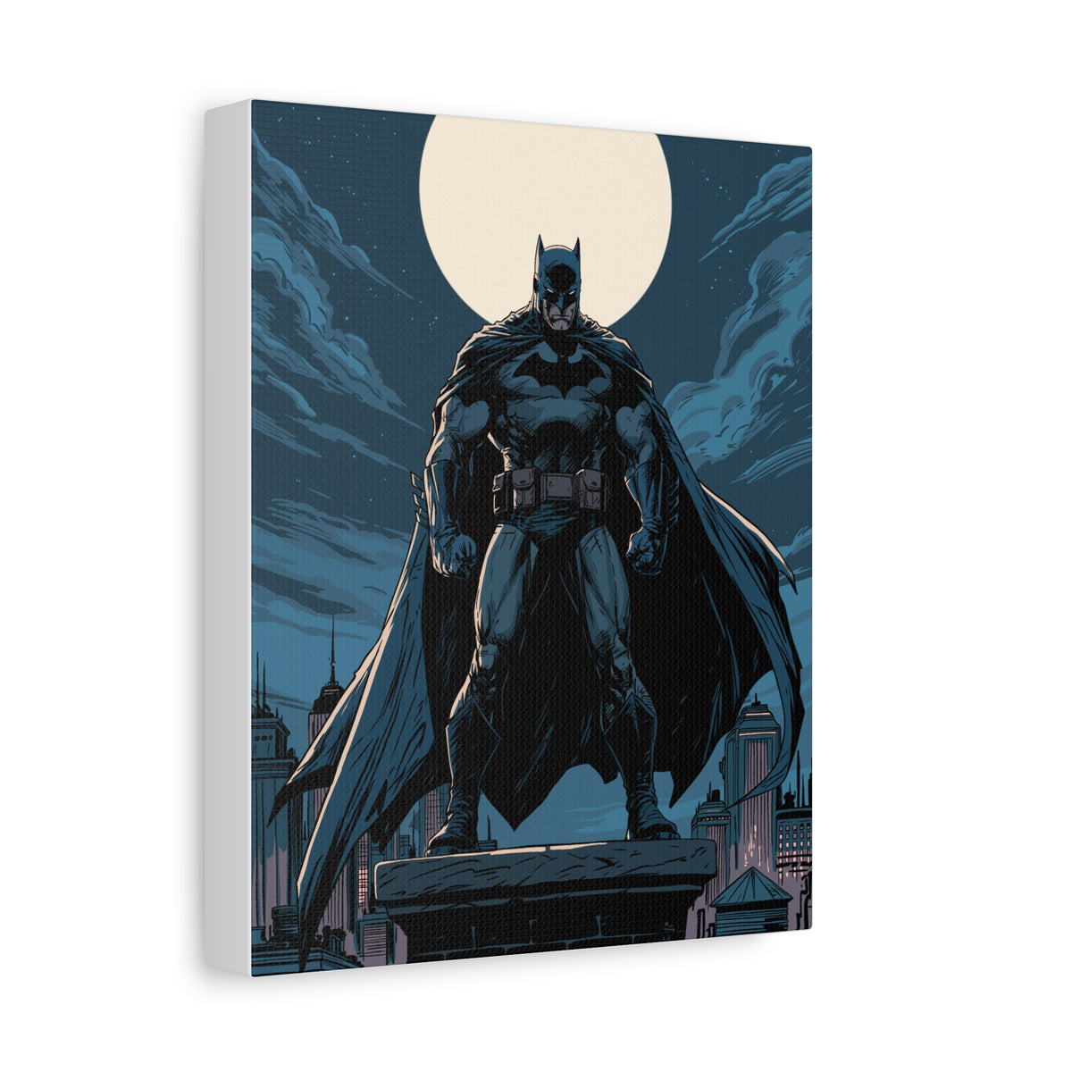 Batman Canvas Wall Art — Dark Knight Stretched Matte Canvas Print