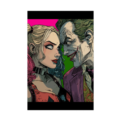 Harley Quinn & Joker Art Print