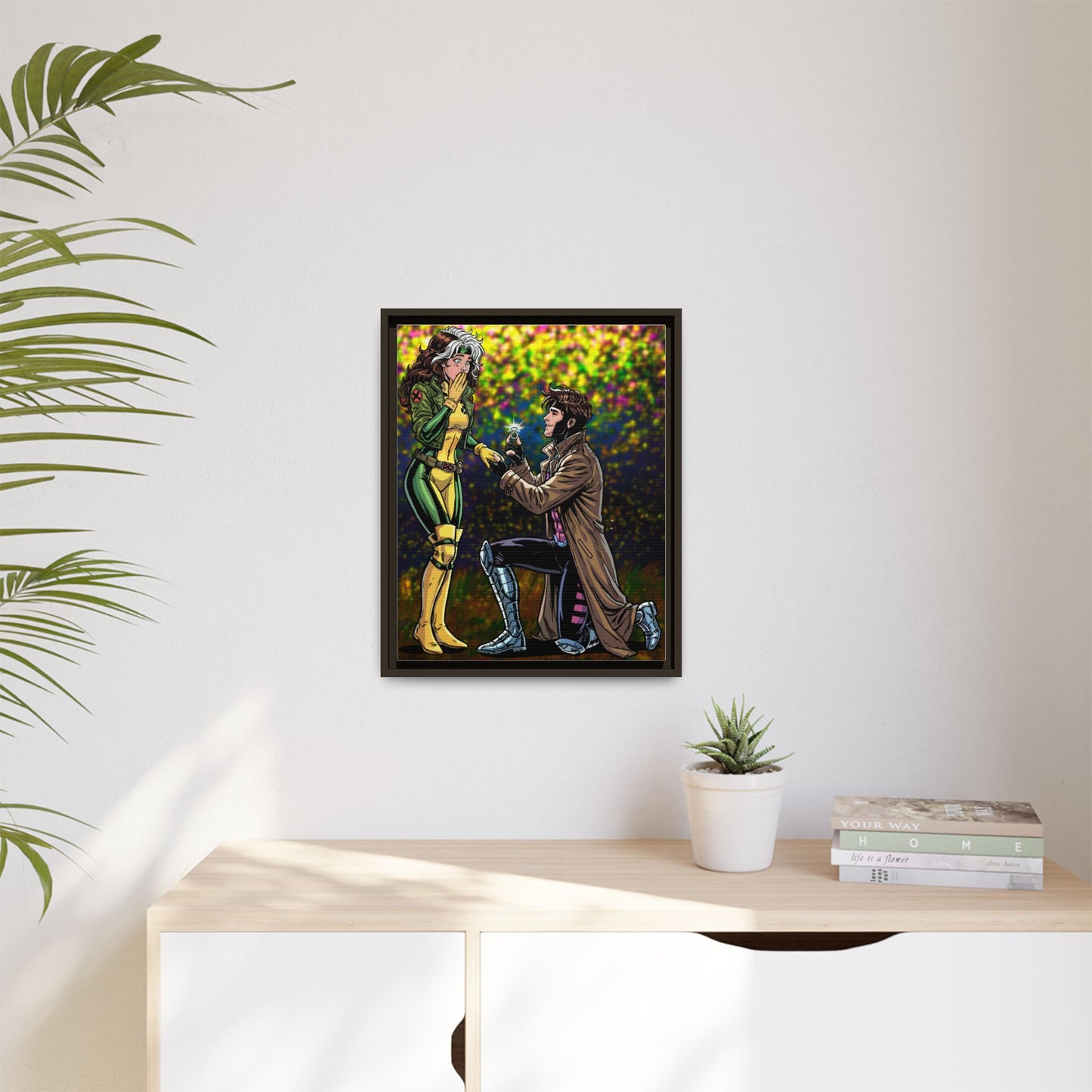 Thief and Belle # 3 - Framed Matte Canvas