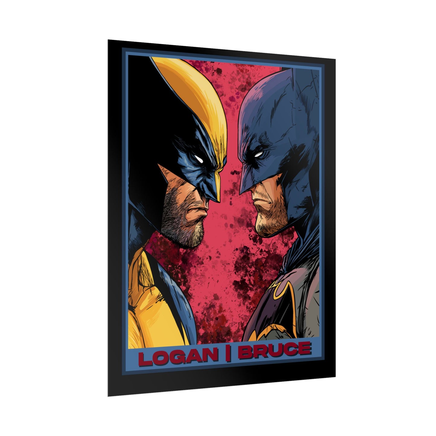 Batman and Wolverine Cinematic Rolled Poster