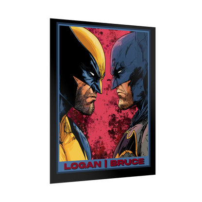 Batman and Wolverine Cinematic Rolled Poster