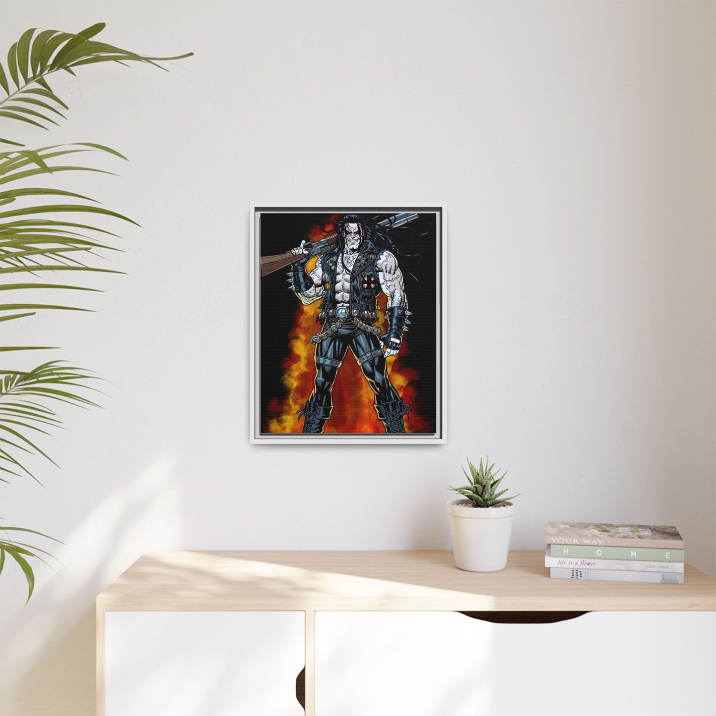The Main Man Bounty Hunter - Framed Matte Canvas