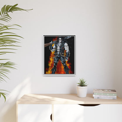 The Main Man Bounty Hunter - Framed Matte Canvas