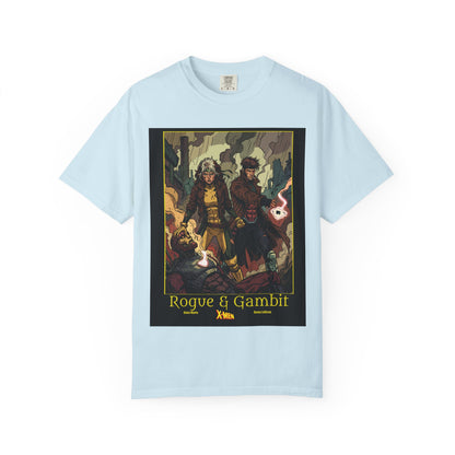 Rogue & Gambit Graphic T-Shirt — Comic Art Mutant Duo Tee