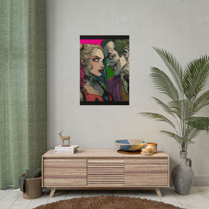 Harley Quinn & Joker Art Print