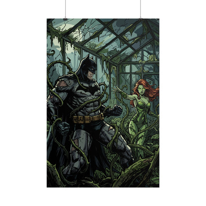 Batman & Poison Ivy Greenhouse Art Print - Poster