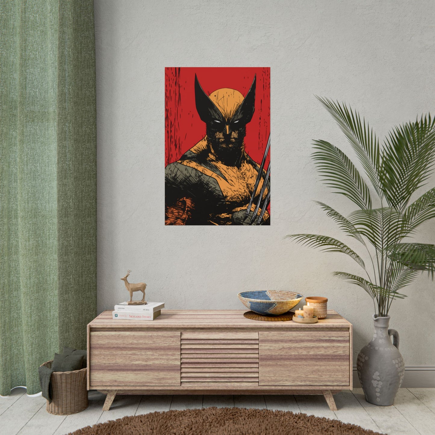 Wolverine Comic Art Poster